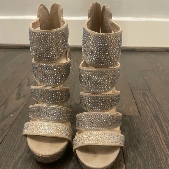 Steve Madden spycee champagne stilettos - Picture 2 of 5